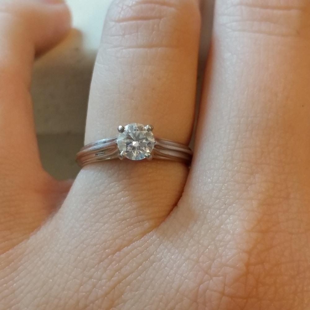 👠.53 Carat Diamond Ring set in 18 Carat Whit Gold